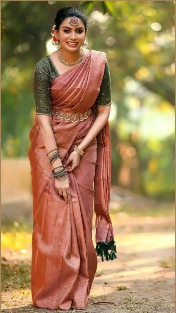 saree traditional look